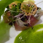ホテルアローレ - アジのカルパッチョ
