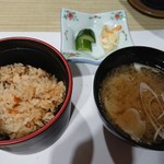 南部湯守の宿　大観 - 炊き込みご飯・芋の子汁・香の物