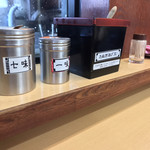 そばの神田 東一屋 - コンディメンツ。