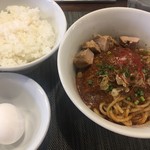 らぁ麺やまぐち 辣式 - 麻婆まぜそば＋大ライス