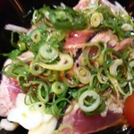 四万十寺田屋 - カツオタタキ、ポン酢