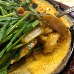 ジュー文華 - 落とした卵が半熟から、一気に卵焼きになってる