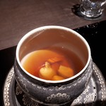 GINZA JOTAKI - ポルチーニ茸と京人参の頂湯蒸しスープ～広東式～