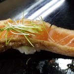 松乃寿司 - 炙りの鮭、最高！