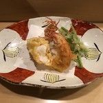 旬菜 おぐら家 - 足赤海老の天婦羅