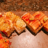 KINKA sushi bar izakaya 渋谷 - 左がエビ、右が穴子