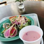 YorozuFarm - 紅芯大根のポタージュやばー（≧∇≦）