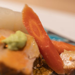 うを徳 - 炊合（たきあはせ）の類（たぐひ）、金時胡蘿蔔（きんときせりにんじん）