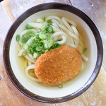 讃岐うどん がもう - コロッケうどん（うどん小+コロッケ）