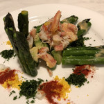 北島亭 - ずわいがにとアスパラずわいがにとアスパラ