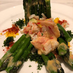 北島亭 - ずわいがにとアスパラ