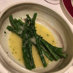 北島亭 - インゲンのエシャロットバターソース