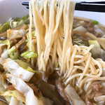 ちゅうすけ - 搾菜るうすう湯麺 麺に絡む旨味の染み出したスープ◎