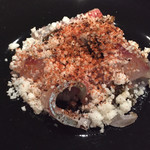 ドノスティア - 縞鯵百合根とタプナード