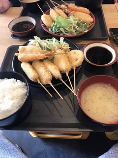 kushikatsumorisu - モリスの串カツ定食ご飯大盛り800円！