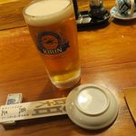 魚正 - 先ずはビールです