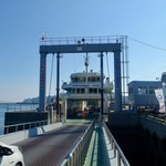 Resutoran Aosa - ［2018/11］牛深港からはフェリーに乗ります(徒歩ですが…)。