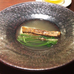 エニェ - 真鯛(明石)と三関セリのスープ