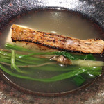 エニェ - 真鯛(明石)と三関セリのスープ