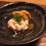 鱈の白子と揚げた蓮根