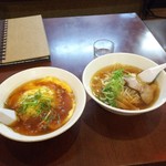 金明飯店 - 天津飯とラーメンセット 650円 H30 11