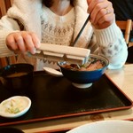 炭火焼豚丼 松風 - 豚丼（並）850円+茶漬セット200円