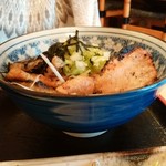 炭火焼豚丼 松風 - 豚丼（並）850円+茶漬セット200円