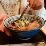 炭火焼豚丼 松風 - 豚丼（並）850円+茶漬セット200円