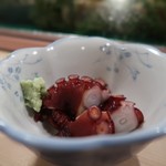 冨久栄鮨 - お通しのたこ