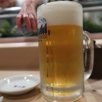 冨久栄鮨 - 生ビール
