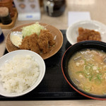 Katsuya - カキフライ定食&唐揚げ
