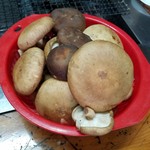 食べ放題の生しいたけ