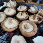 野原川観光センター - 裏返した椎茸も立派です