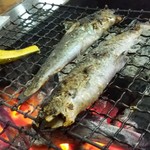 野原川観光センター - いい感じで鱒も焼けました