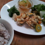 平和通り食堂 - 五目かきあげ　和食ランチ