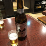 台湾料理味加 - 大瓶ビール
養老ビールではありません、養老ビールは、
確かサッポロの黒ラベルに養老の滝のラベル
が貼ってあったよなぁ！！懐かしい〜〜
