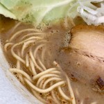 あづみのら～めん あづみ亭 - しょうゆとんこつ(¥750) 激辛(+¥50) キャベツ(+¥110)