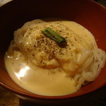 味酒 かむなび - 2011-09-24稲庭うどんの冷製カルボナーラ