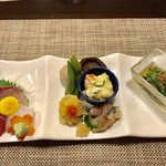 居酒屋 ろくだん - ほろ酔いセットの八寸とお造り