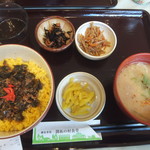 開拓の村食堂 - ヤン衆定食800円(2018.10.12)
