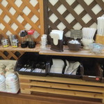 開拓の村食堂 - 調味料、食器のコーナー(2018.10.12)