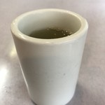 ぎんざ - 食後には梅昆布茶のサービス(^_^)