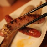 アフレキッチン - 炙りソーセージの盛り合わせ