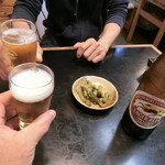 大茂ん - ビール大瓶680円