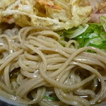 盛安 - 蕎麦は少し細め