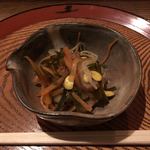 きゃっち - お通しの「ひき昆布の煮物」