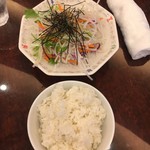 中華料理 萬珍館 - ライス・サラダ