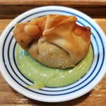 自然派中華 クイジン - 秋のおすすめ麺セットシリーズ１　点心　揚げ餃子 荏胡麻と豆腐のソース　※五目海鮮巻揚げの代替料理