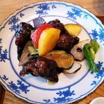 自然派中華 クイジン - こだわりランチ　週替りの主菜　栗豚と秋野菜の黒酢酢豚