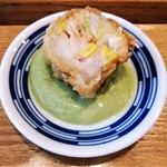 自然派中華 クイジン - こだわりランチ　点心　五目海鮮巻揚げ 荏胡麻と豆腐のソース